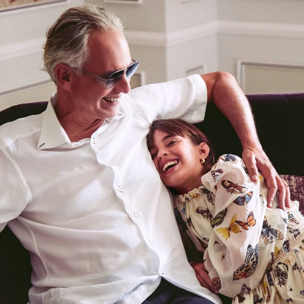 Virginia Bocelli with her father